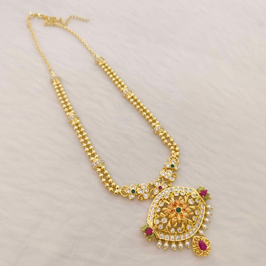 Silver light weight necklace -RCT47