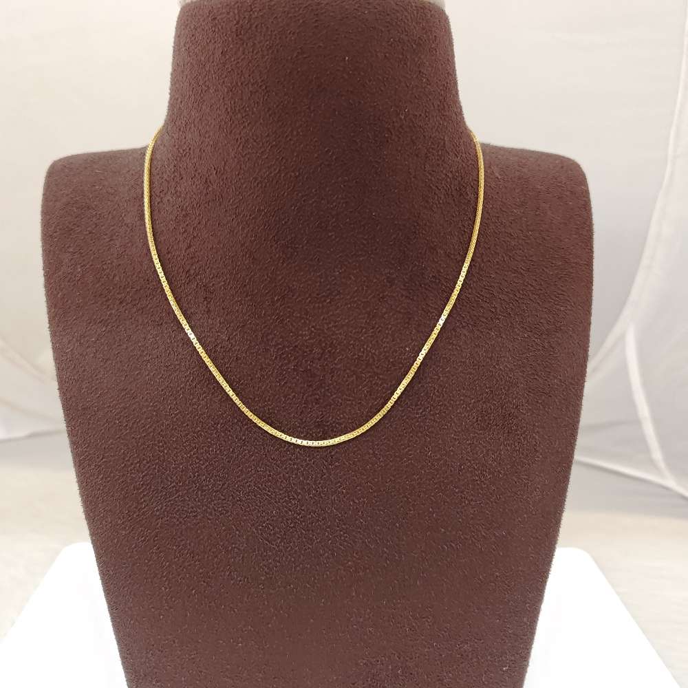 chain silver base gold polish chain-rct232 92.5 silver ramala jewelry / ramala collections