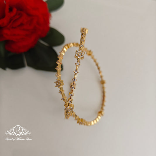 92.5 silver simple and Cute Bangles - RCBG03-3