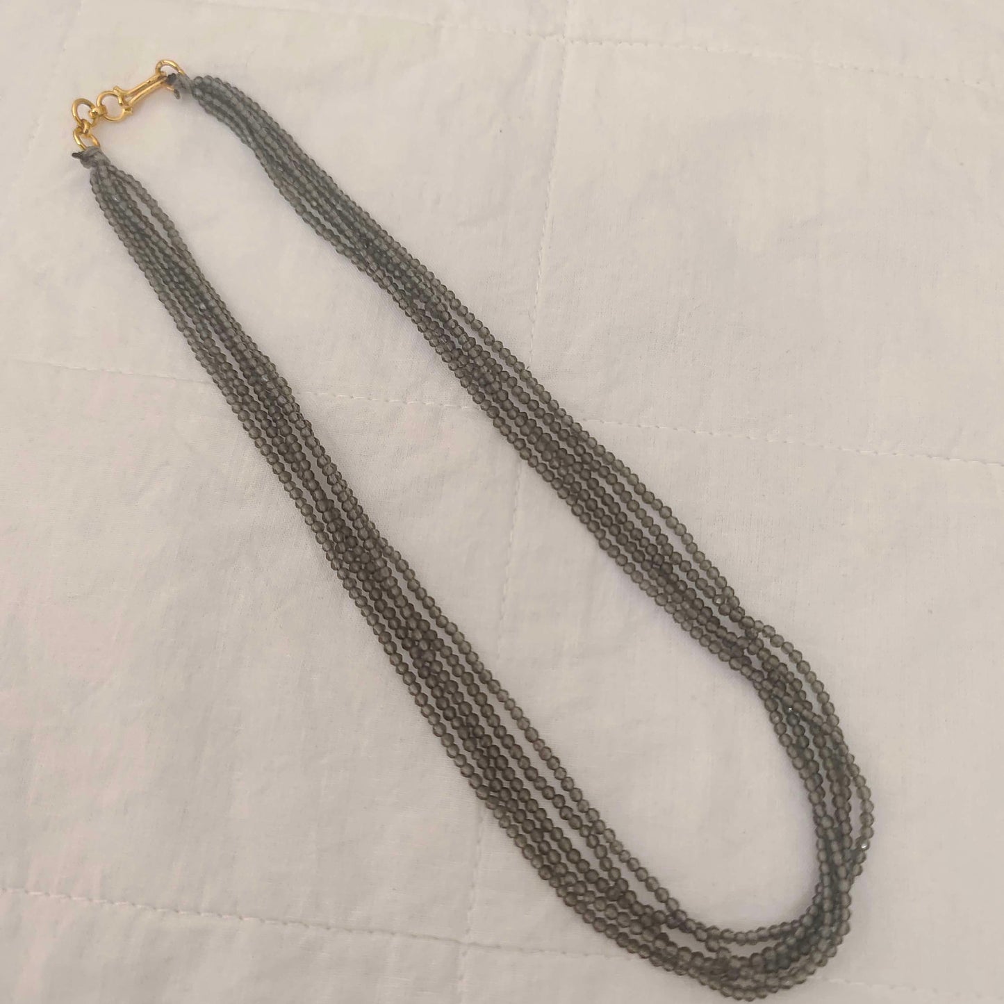 chain grey colour 1.5 mm beads - rch309 92.5 silver ramala jewelry / ramala collections