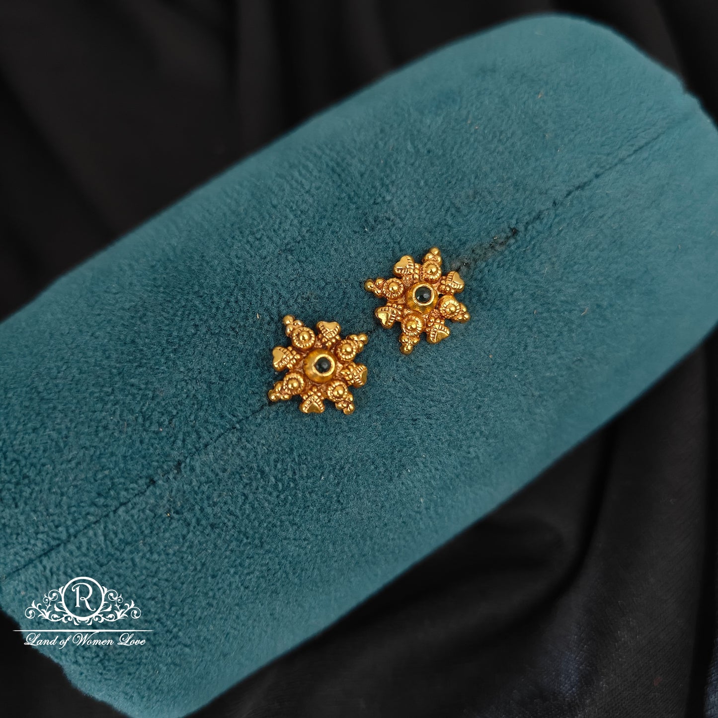 stud 92.5 silver small earrings-rcjr915 ruby 92.5 silver ramala jewelry / ramala collections