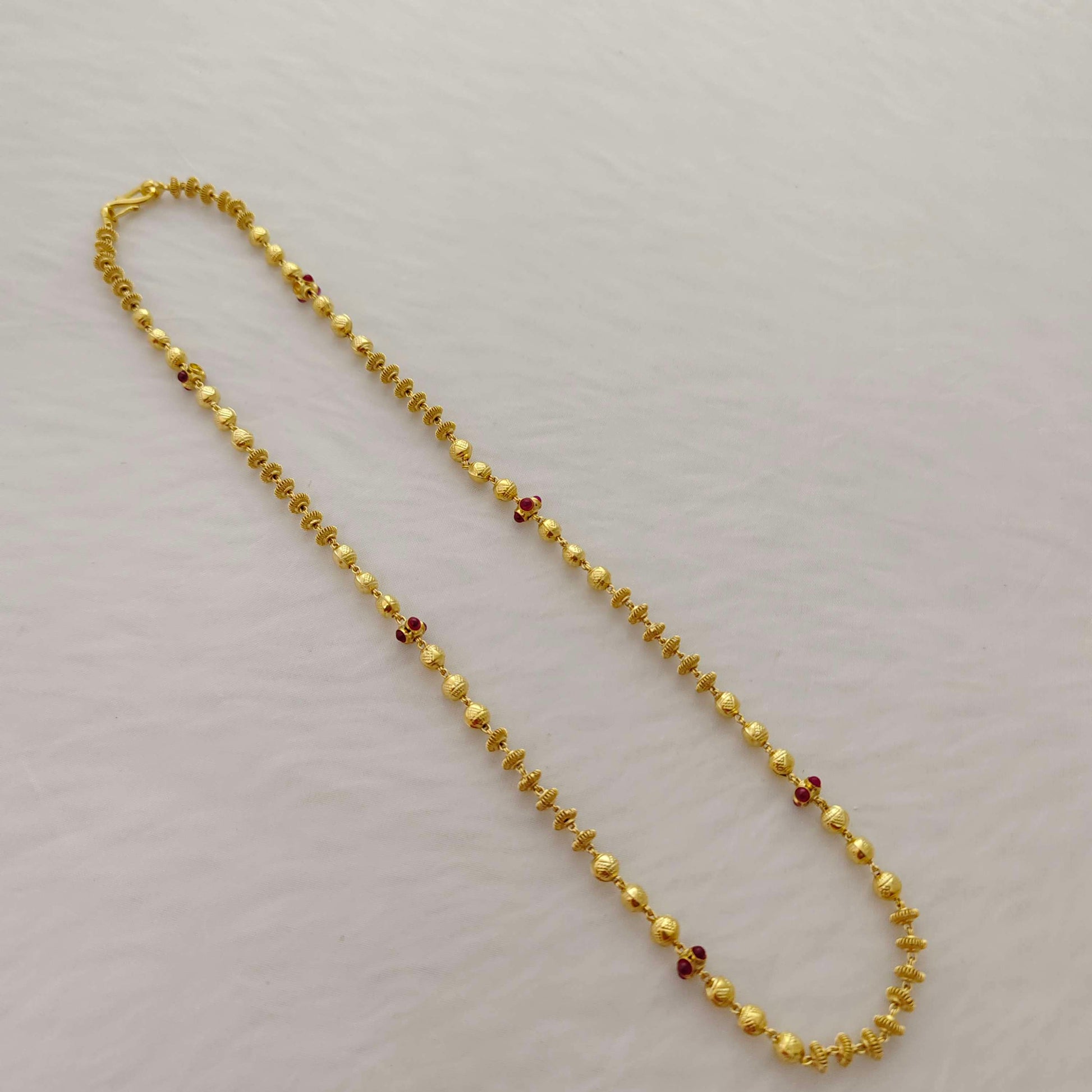 chain silver gold balls chain -rch364 92.5 silver ramala jewelry / ramala collections