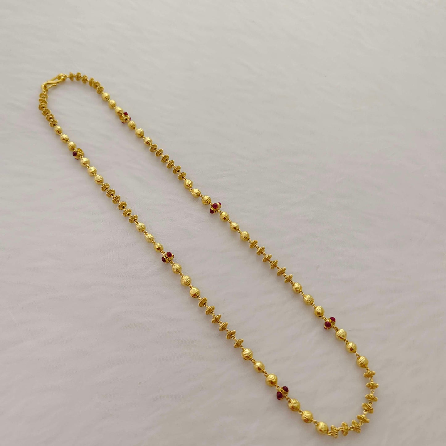 chain silver gold balls chain -rch364 92.5 silver ramala jewelry / ramala collections