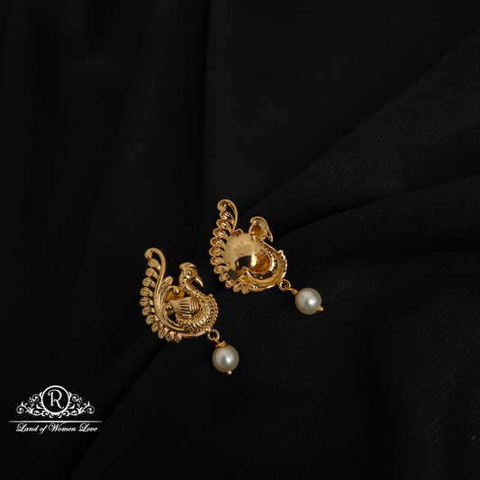 92.5 Silver Peacock design Earrings-RCK270