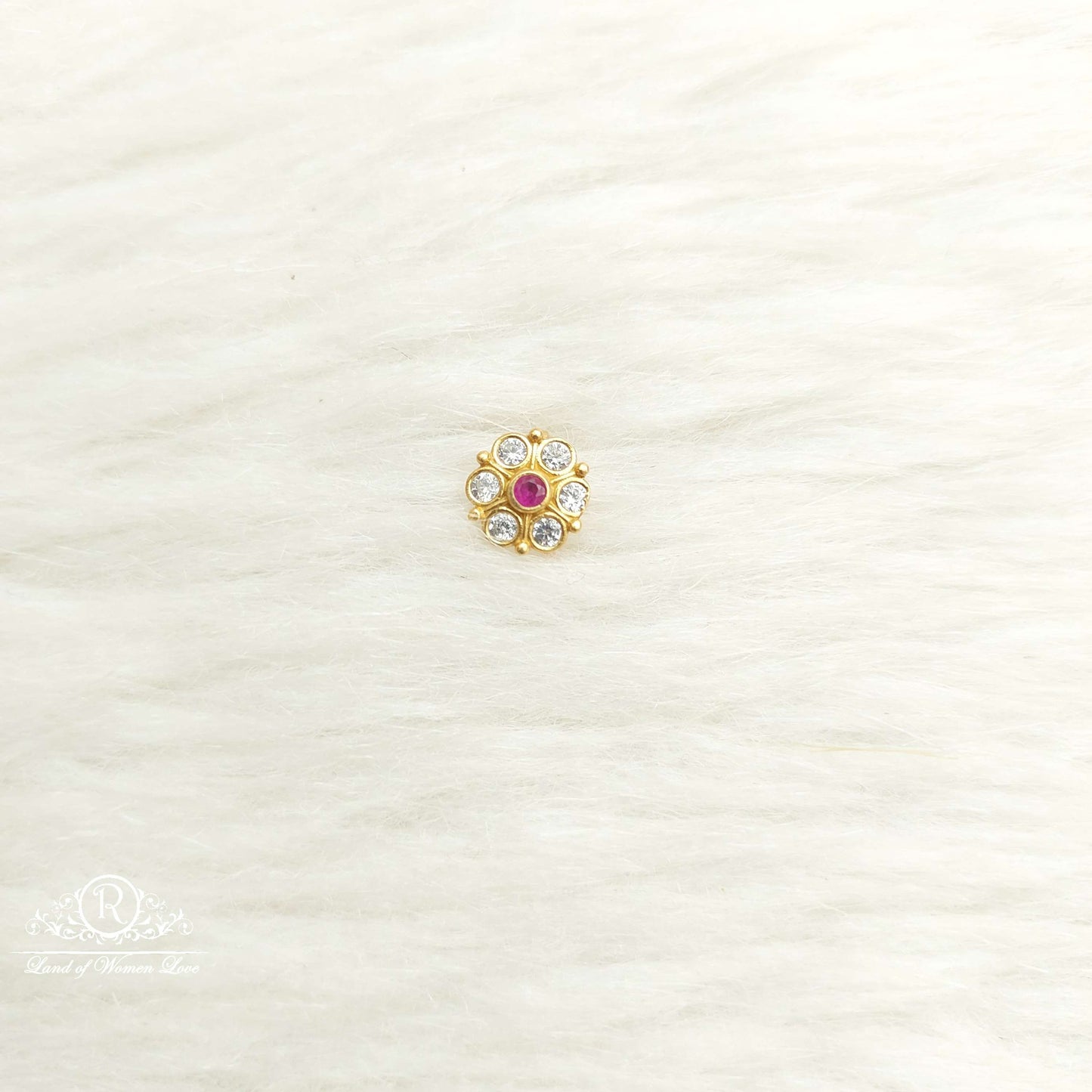 nose pin silver nose pins-sa508-4 92.5 silver ramala jewelry / ramala collections