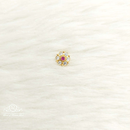 nose pin silver nose pins-sa508-4 92.5 silver ramala jewelry / ramala collections