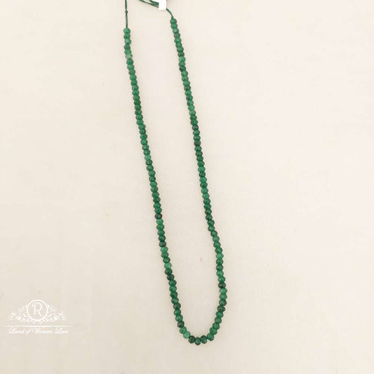3*4 Green Zaid Bati Beads-MJ13-1
