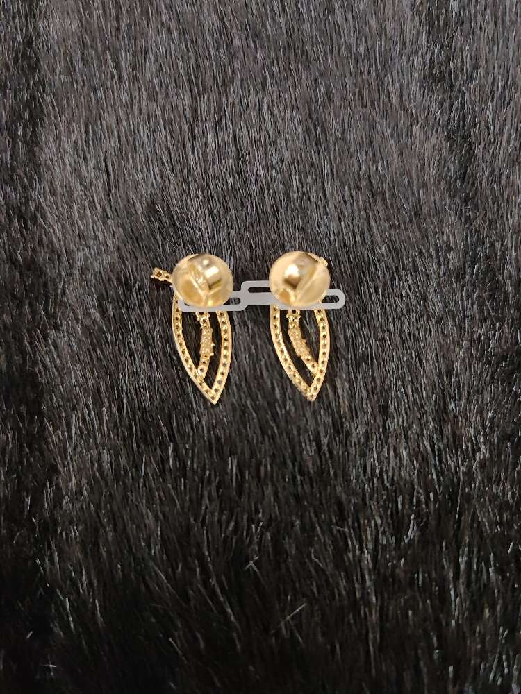 Silver CZ- Earrings With Matching Locket-JR204JR205