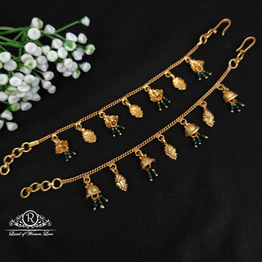 92.5 silver simple and cute Ear chains - RCBG036