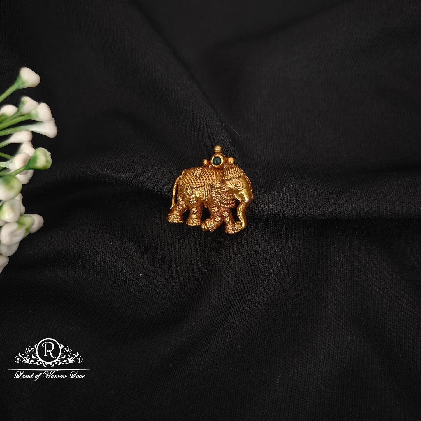 92.5 silver simple and cute side brochure - rcjr957 92.5 silver ramala jewelry / ramala collections