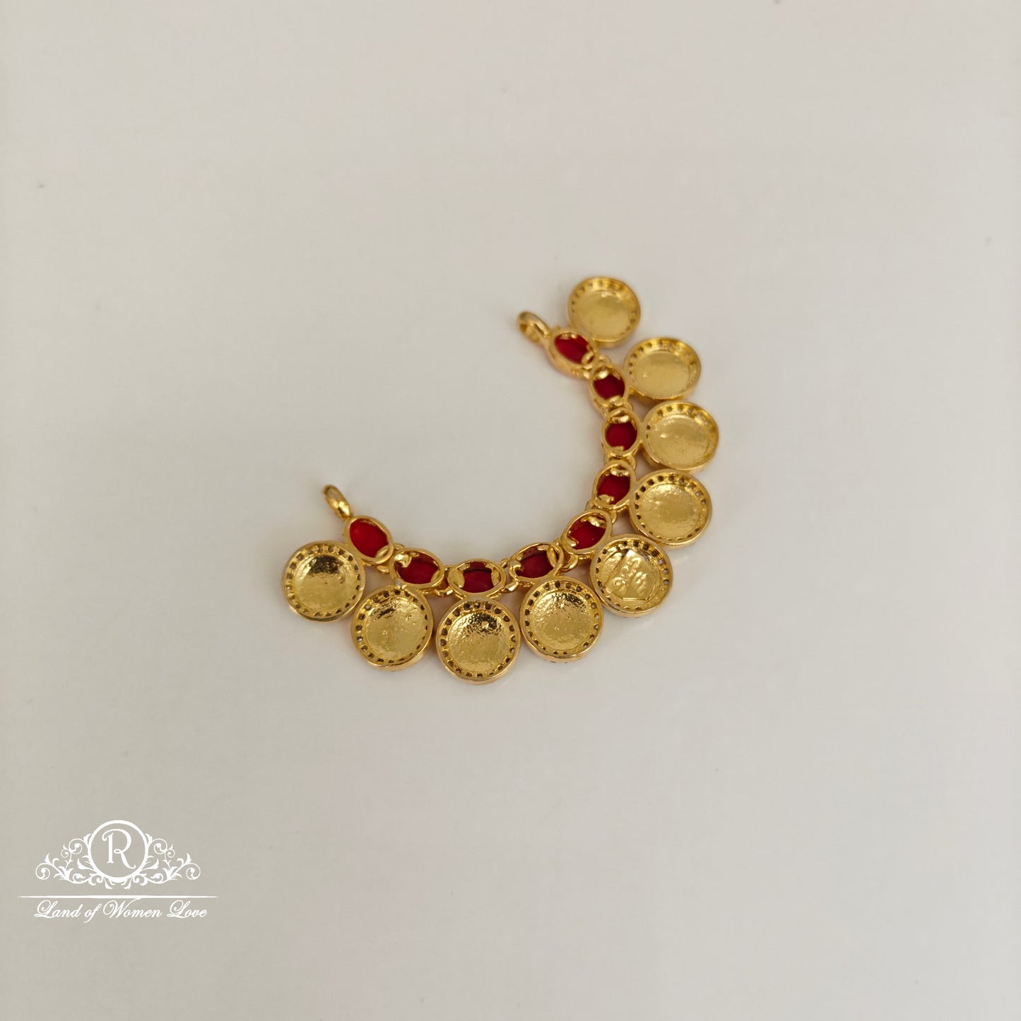 92.5 silver simple and Cute kasu with Ramparivar mala locket -RCDS382