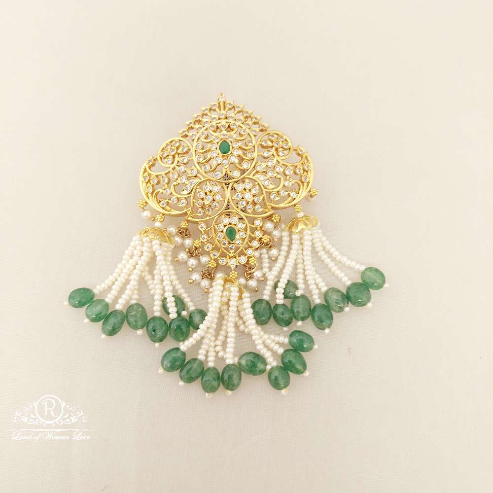 Silver White Stones Locket SA177-1