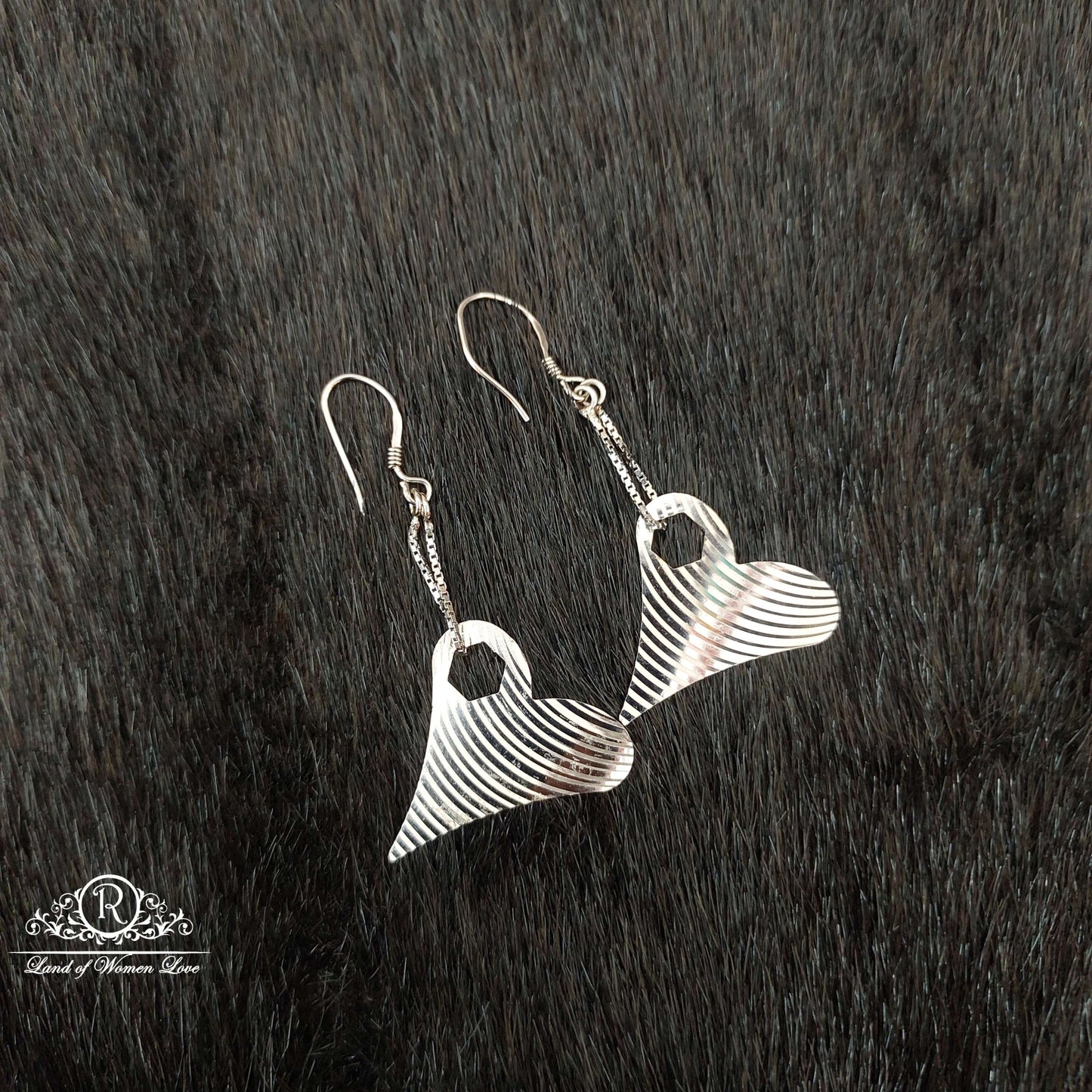 Silver Hanging Earrings-SS115
