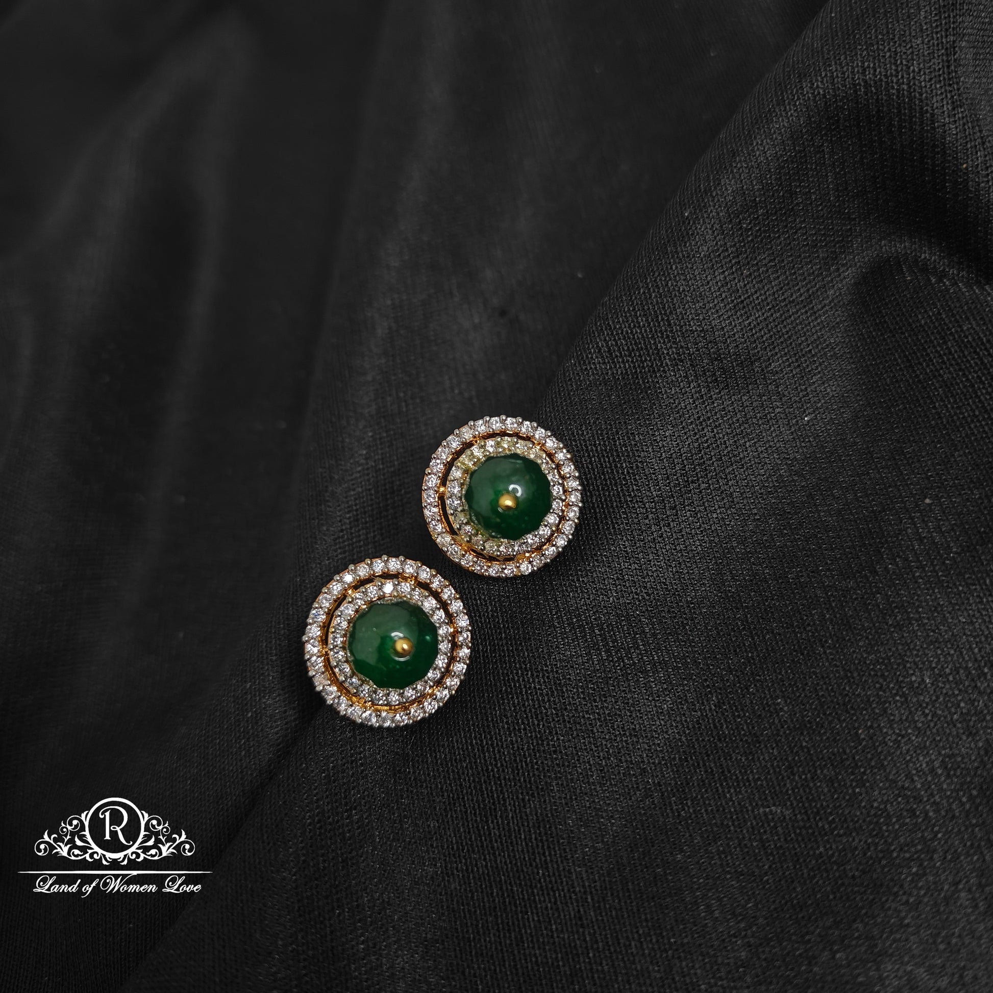 stud 92.5 silver diamond finishing studs-rccp335 92.5 silver ramala jewelry / ramala collections