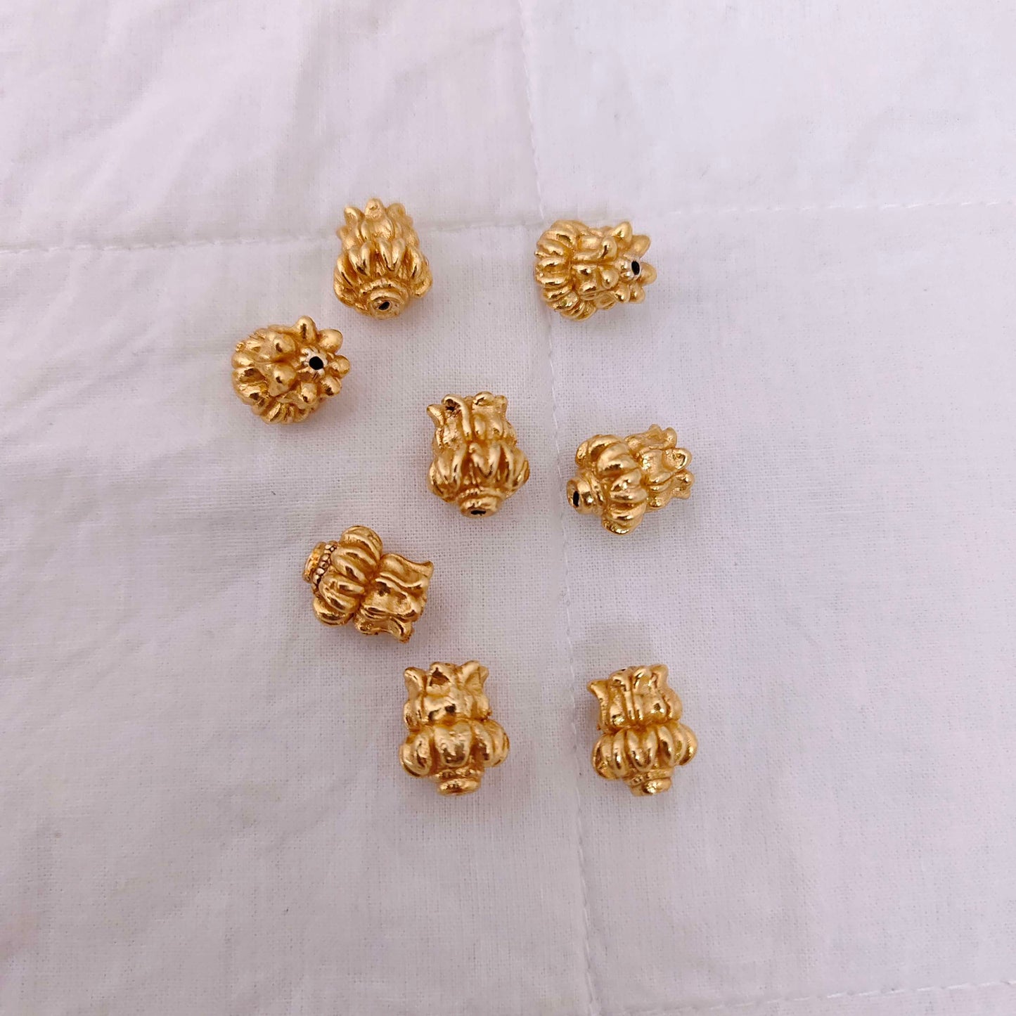 Silver base gold polish balls-RCV217