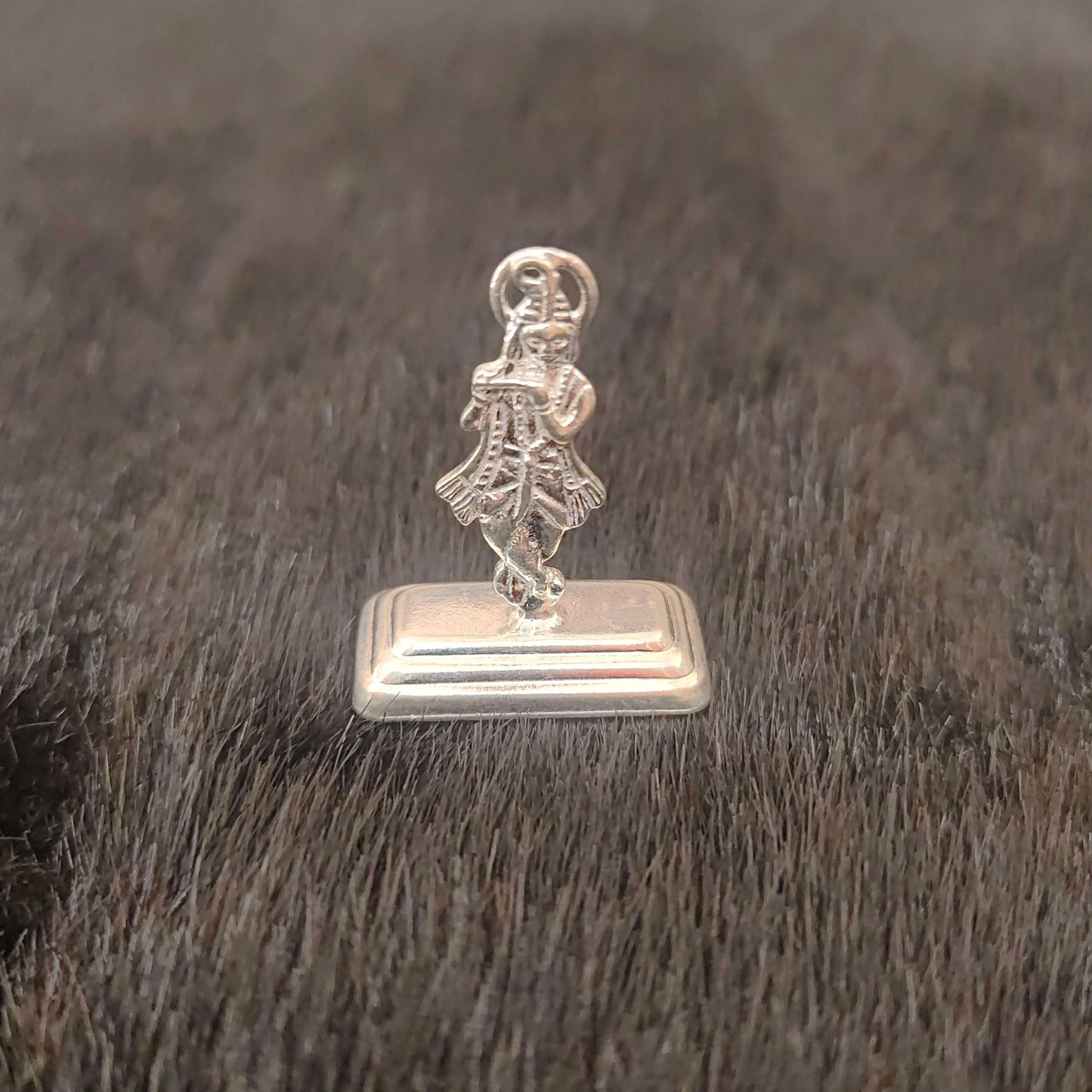 Silver Small God Krishna Idols-RCMM06