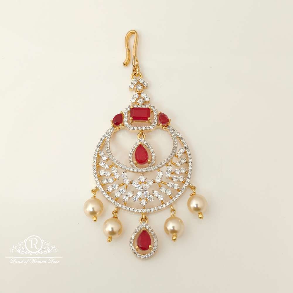 silver diamond replica design cz-stones tikkas-rccp33 cz 92.5 silver ramala jewelry / ramala collections