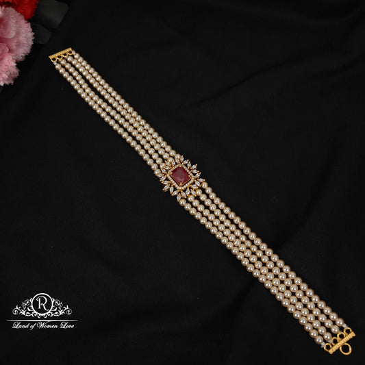 pearls silver chocker-rcjr728 92.5 silver ramala jewelry / ramala collections