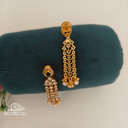 92.5 Silver CZ-'s Earrings-RCCP397