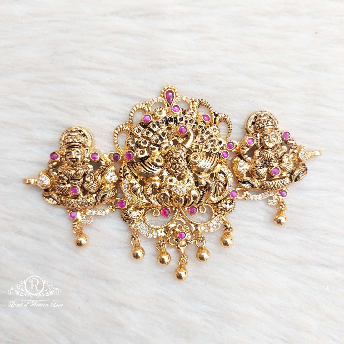 silver nakshi peacock chocker-sa226 92.5 silver ramala jewelry / ramala collections