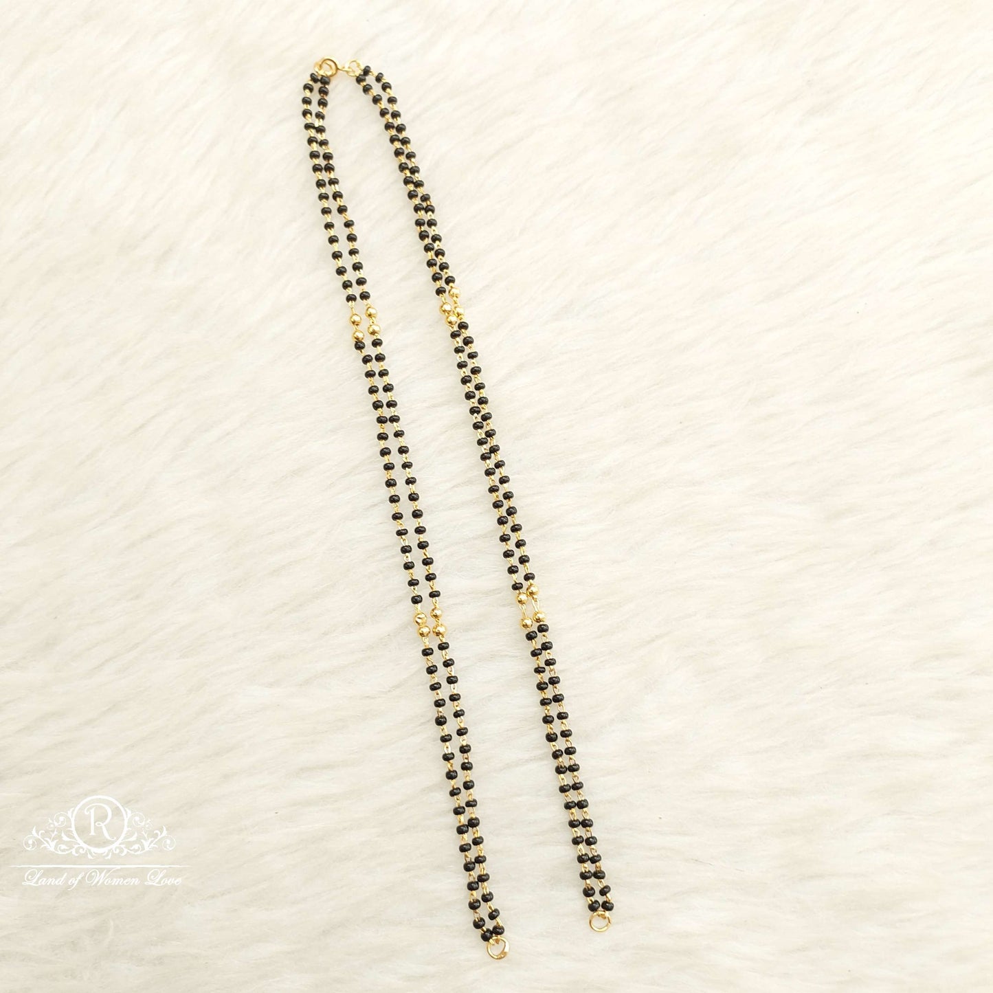 Silver Black Beads-JR18