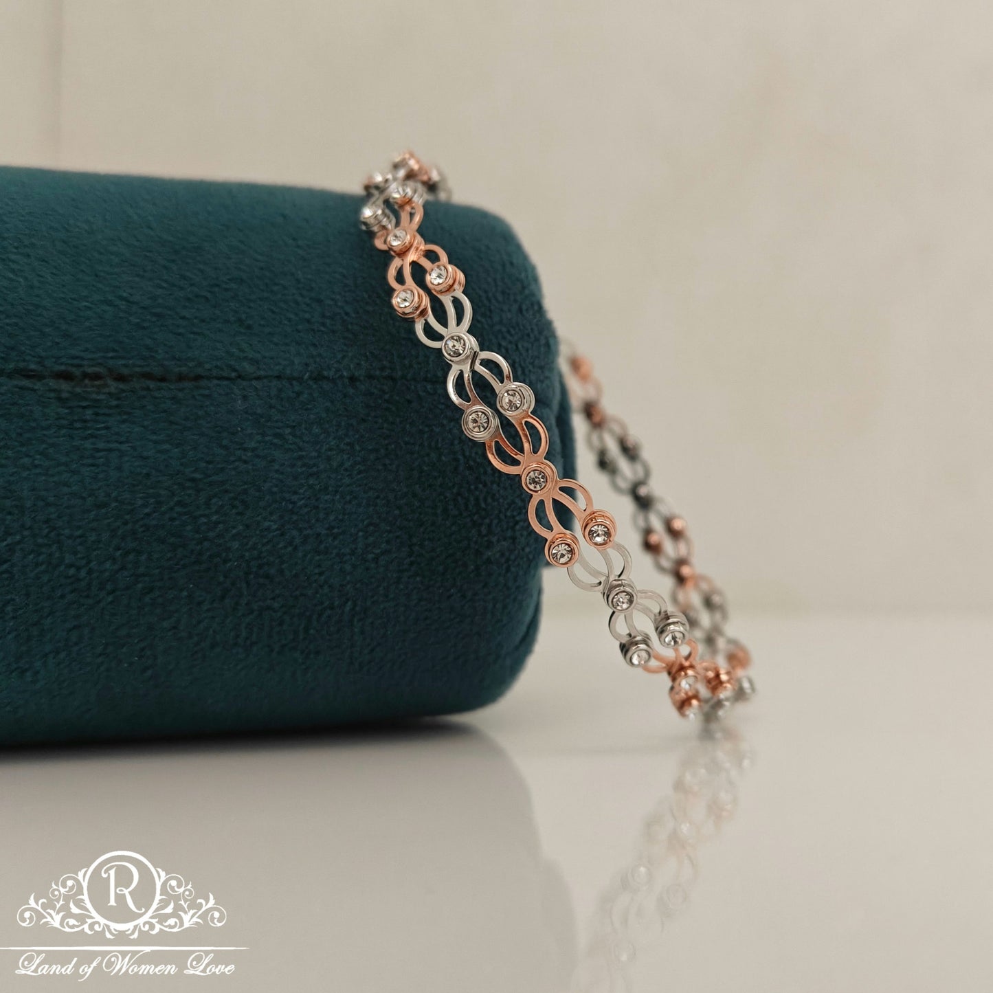 92.5 Silver 2in1 Adjustable ring cum Bangle-RCRA12