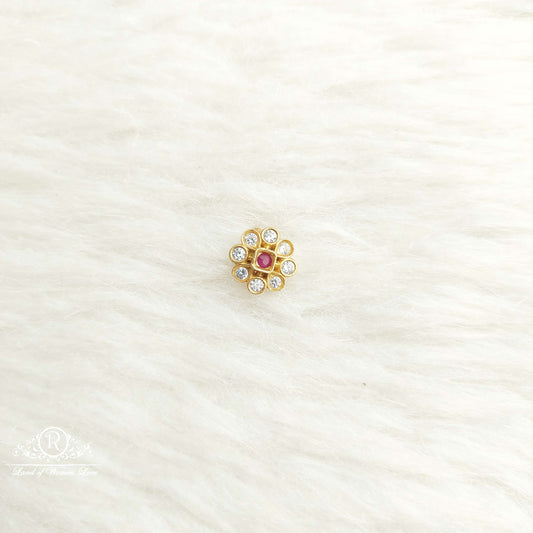 nose pin silver nose pins-sa507-2 92.5 silver ramala jewelry / ramala collections