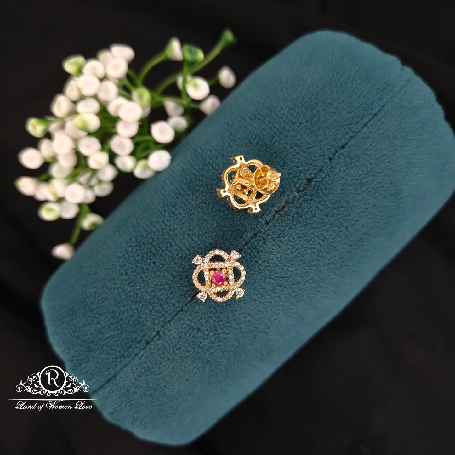 Silver cute and beautiful Earrings -RCBG096-1