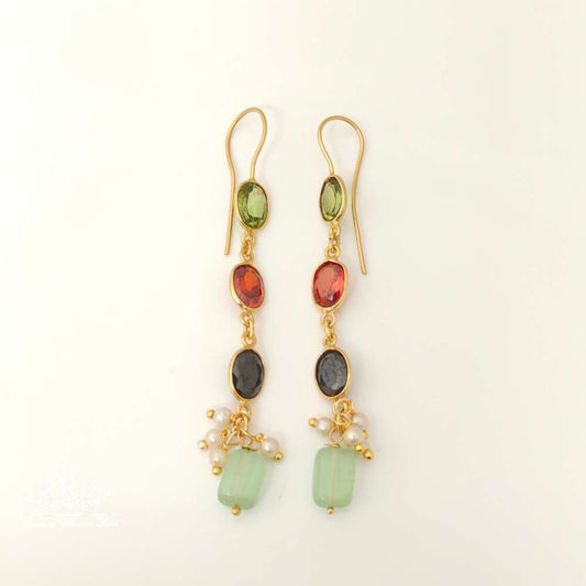 earrings silver hanging design earrings-rcl19 92.5 silver ramala jewelry / ramala collections