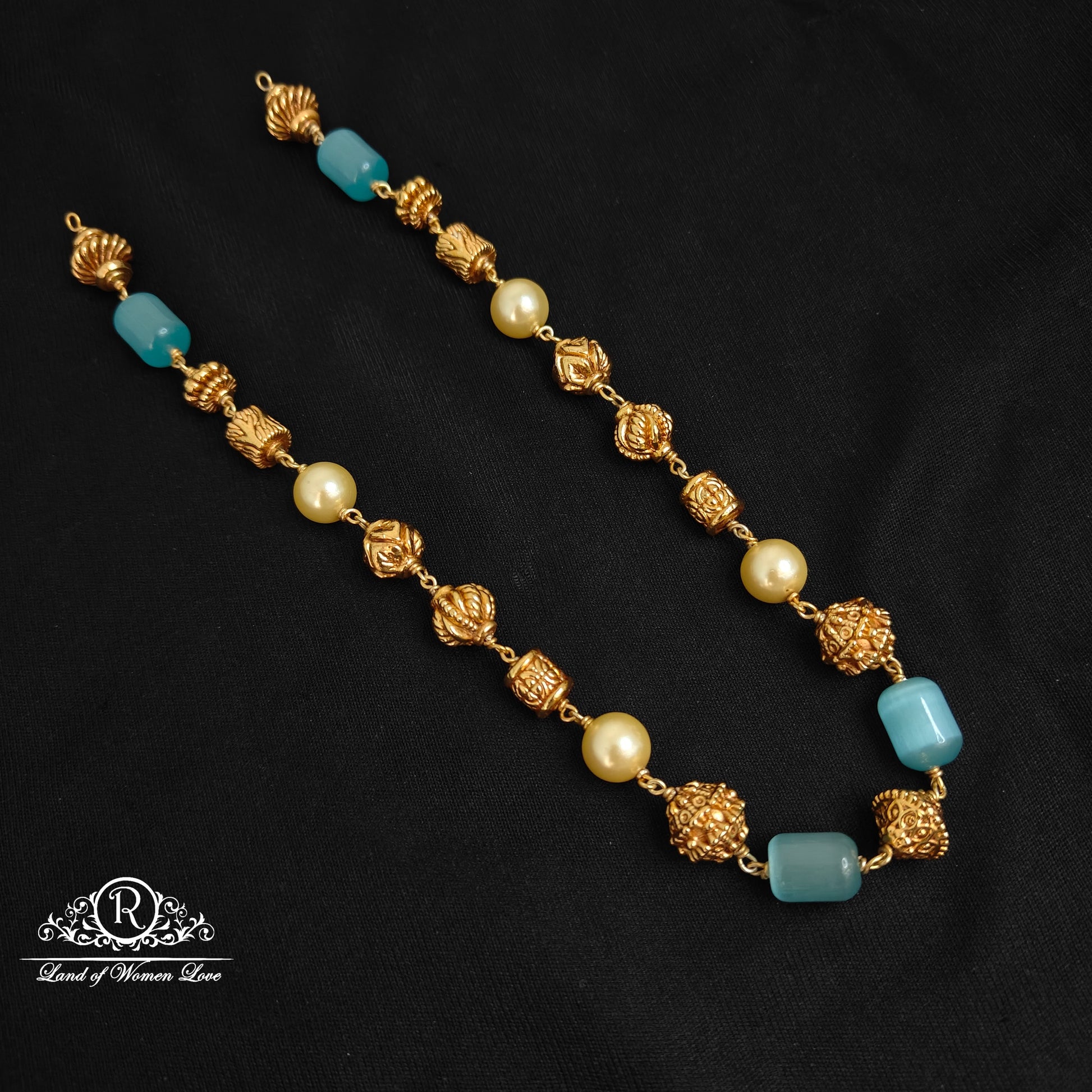 92.5 silver nakshi balls beads mala-rcm1130 92.5 silver ramala jewelry / ramala collections