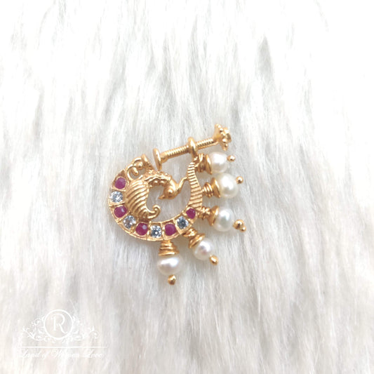 silver nose pins-ra92 92.5 silver ramala jewelry / ramala collections