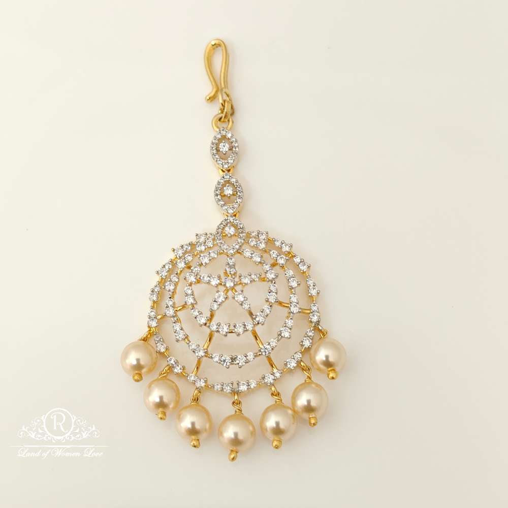 silver diamond replica design cz-stones tikkas-rccp45 cz 92.5 silver ramala jewelry / ramala collections