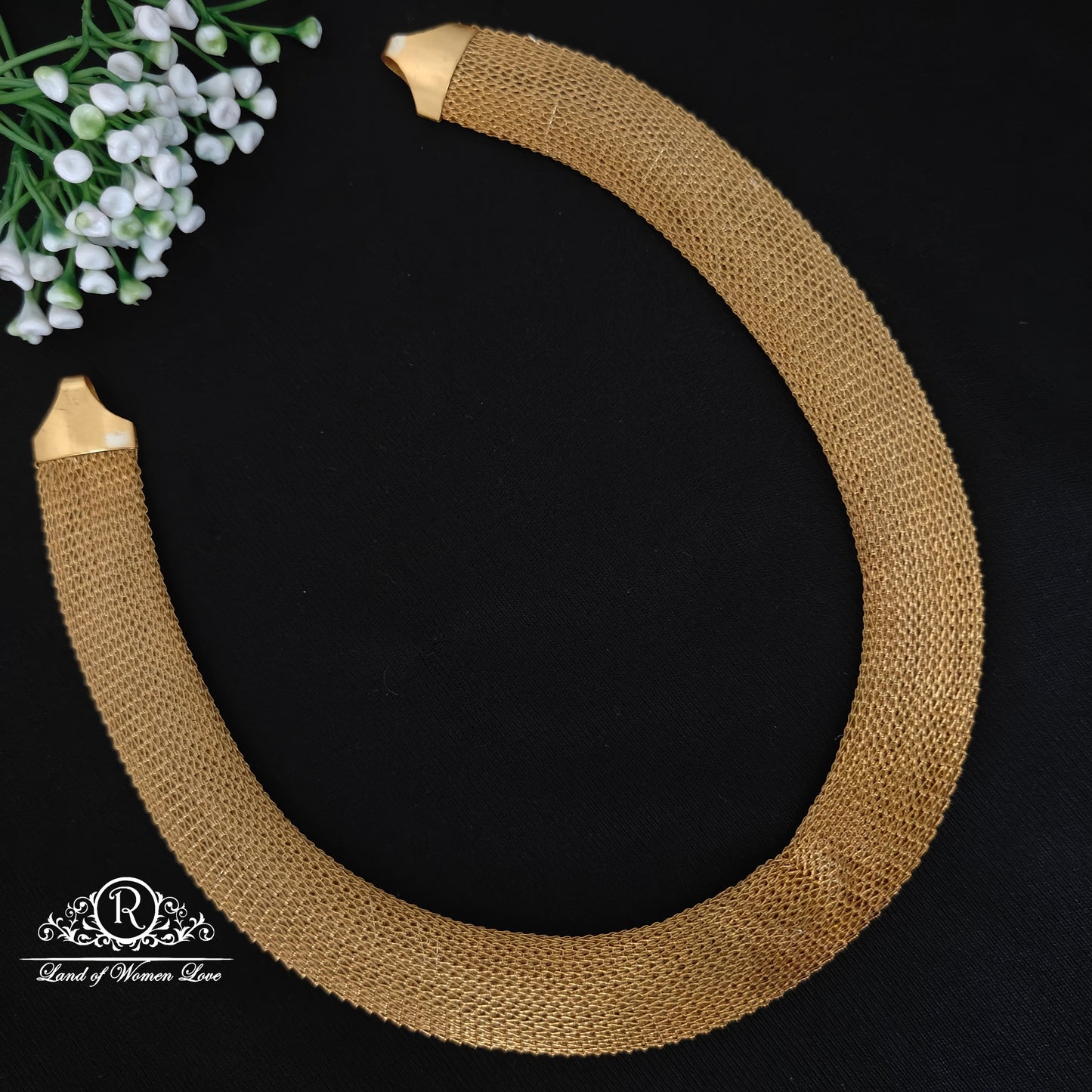 necklace silver plain necklace -rc06 m405 92.5 silver ramala jewelry / ramala collections