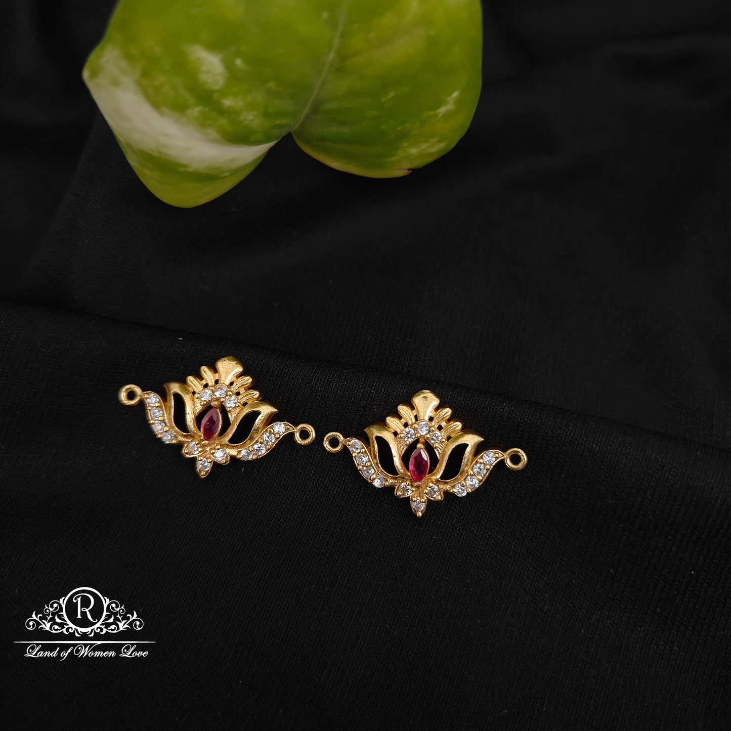 silver white stones basikam designs-h117 92.5 silver ramala jewelry / ramala collections