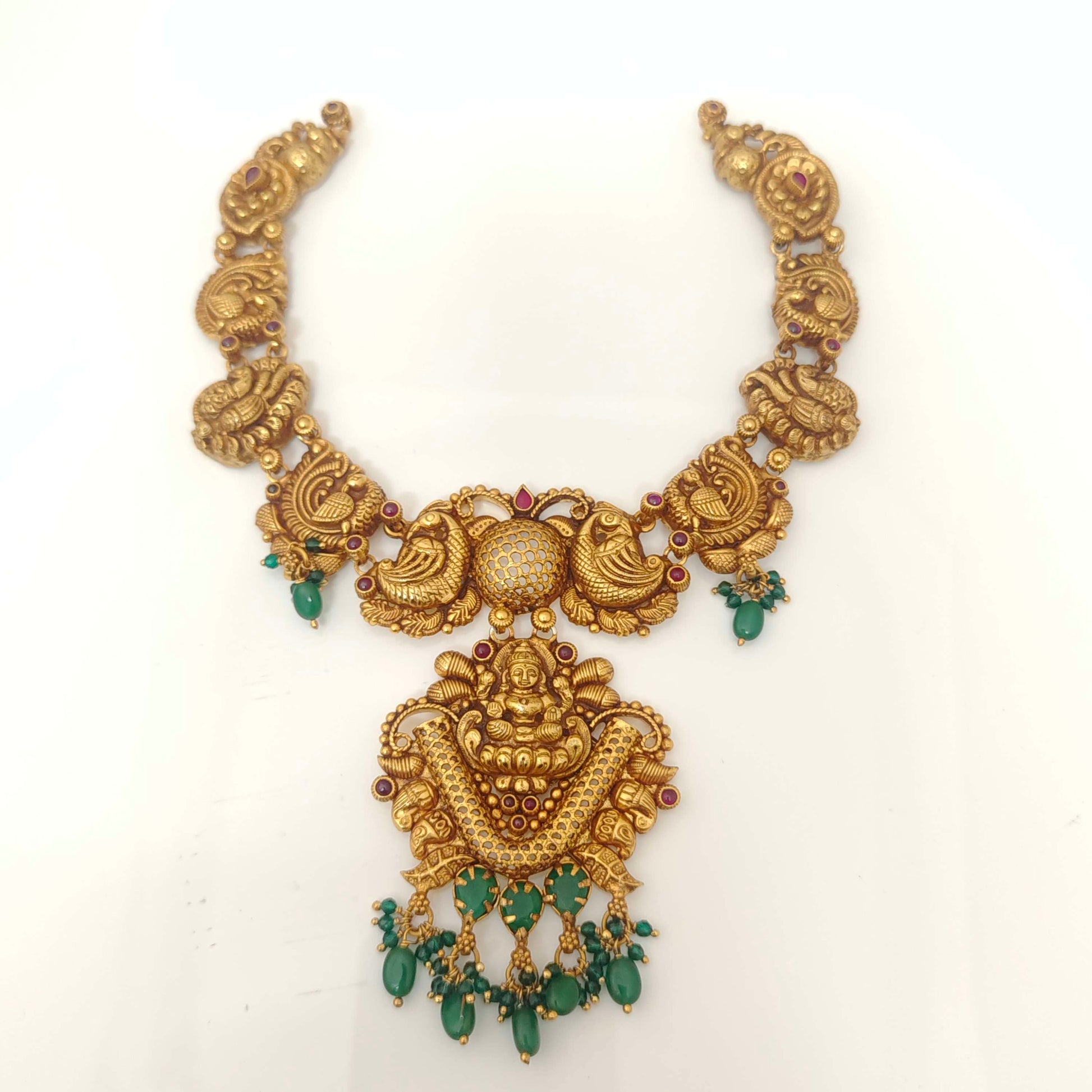 necklace silver lakshmidevi necklace designs-rcm731 92.5 silver ramala jewelry / ramala collections