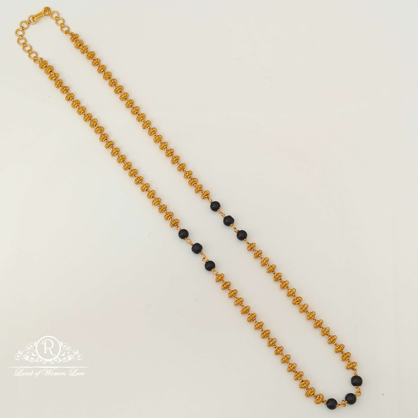 Silver Gold Balls Design Chain-RCJR649