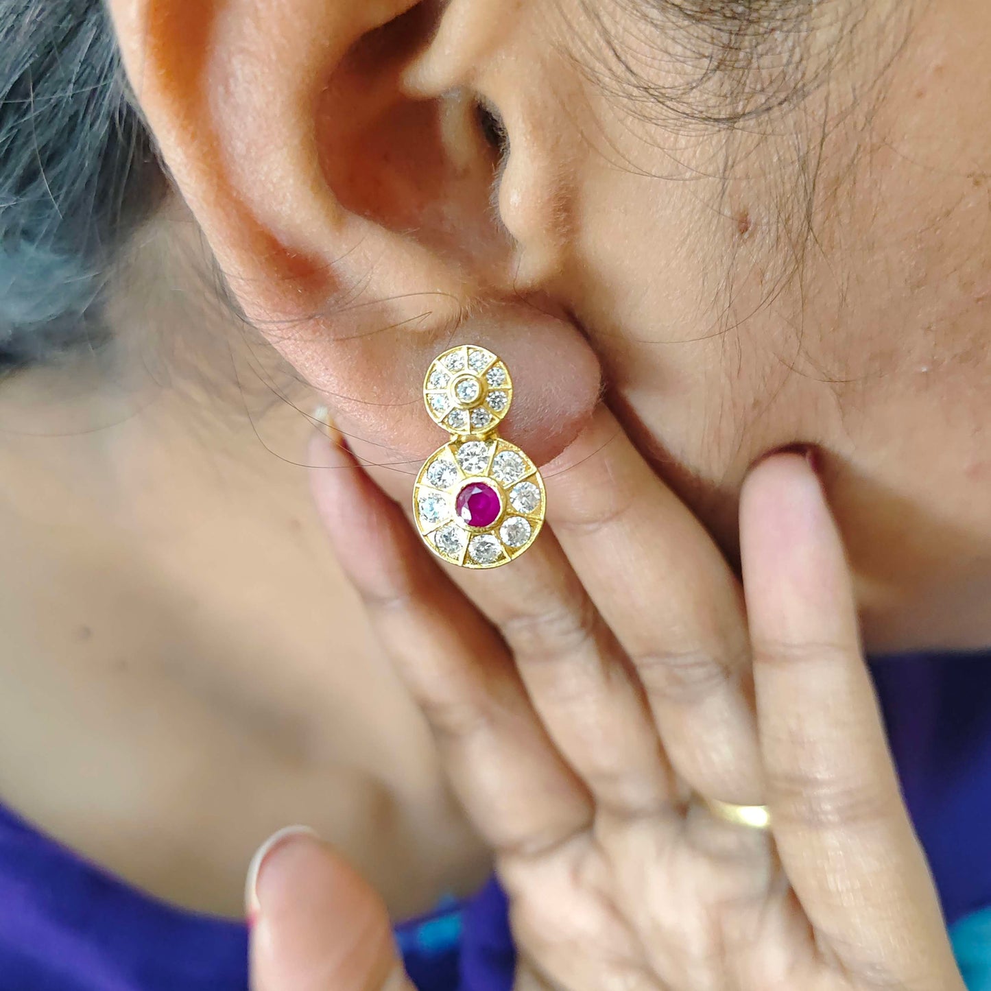 Silver earrings -RCM681