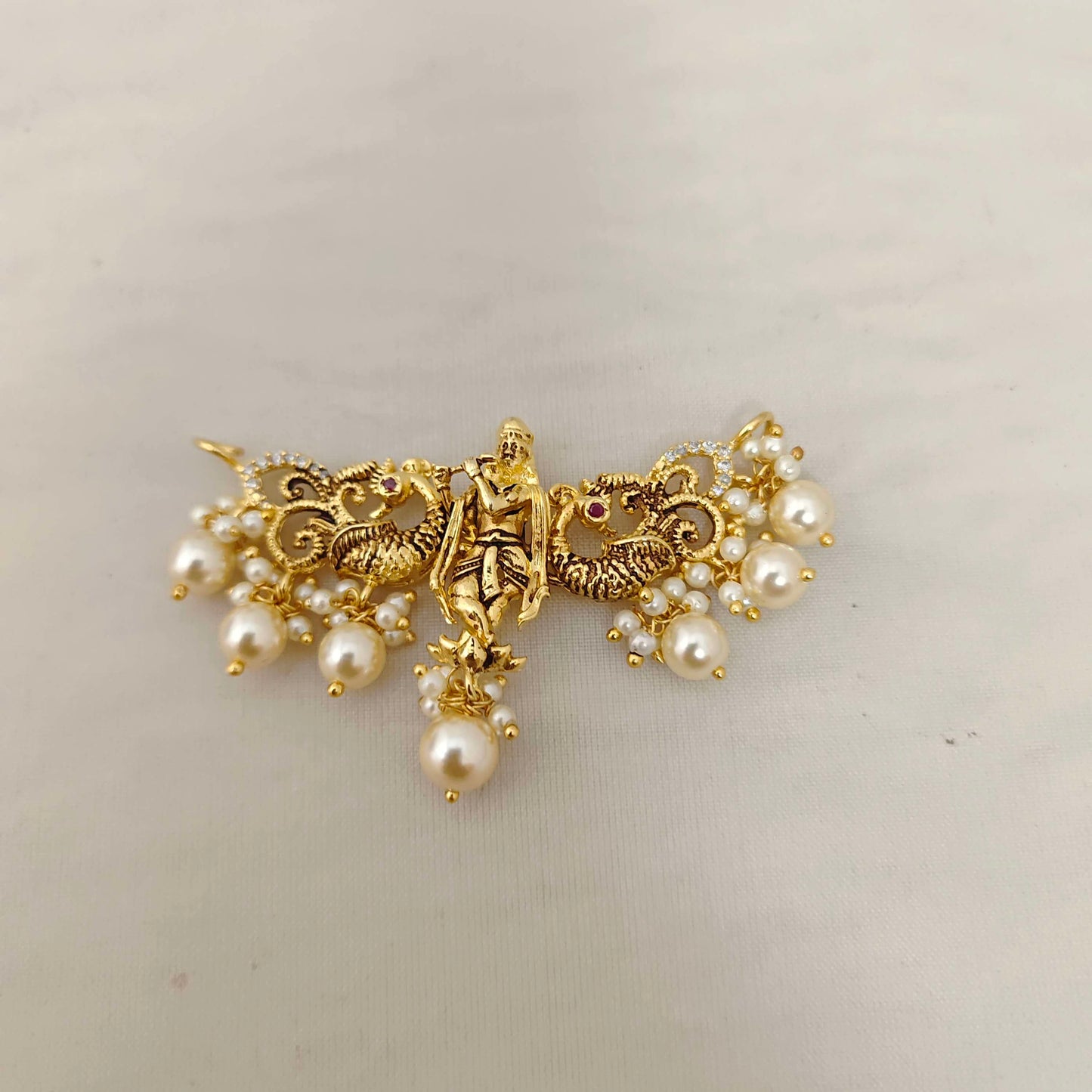 Silver Krishna choker - RCD301