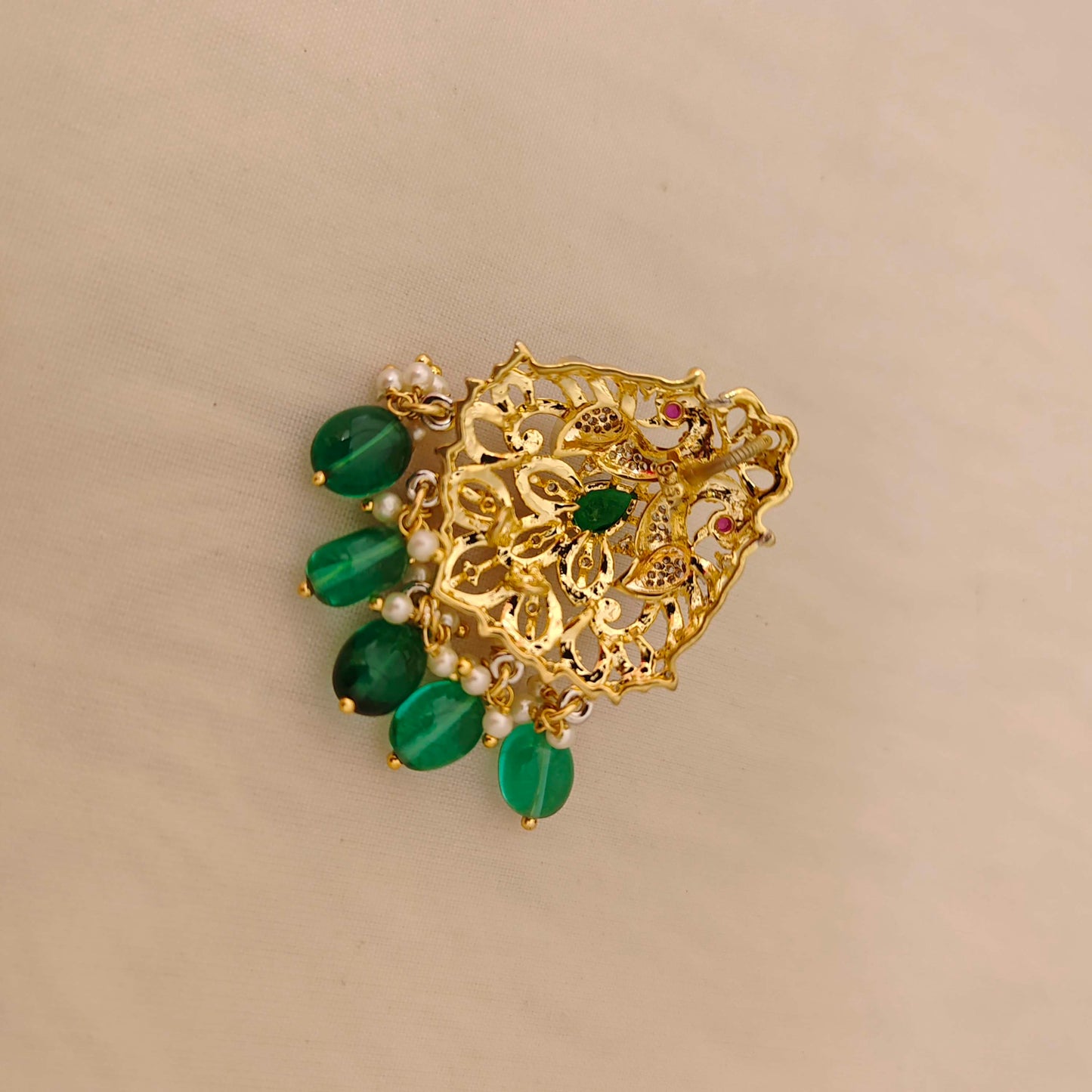 Silver CZ- stone pendant -RCD332