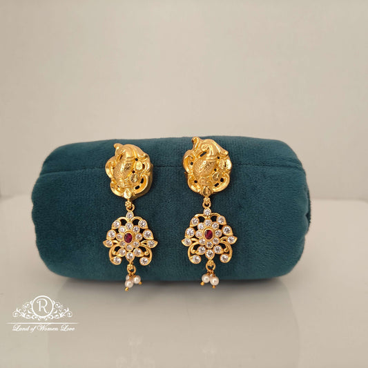 earrings peacock design silver earrings-rc94-60m028 92.5 silver ramala jewelry / ramala collections