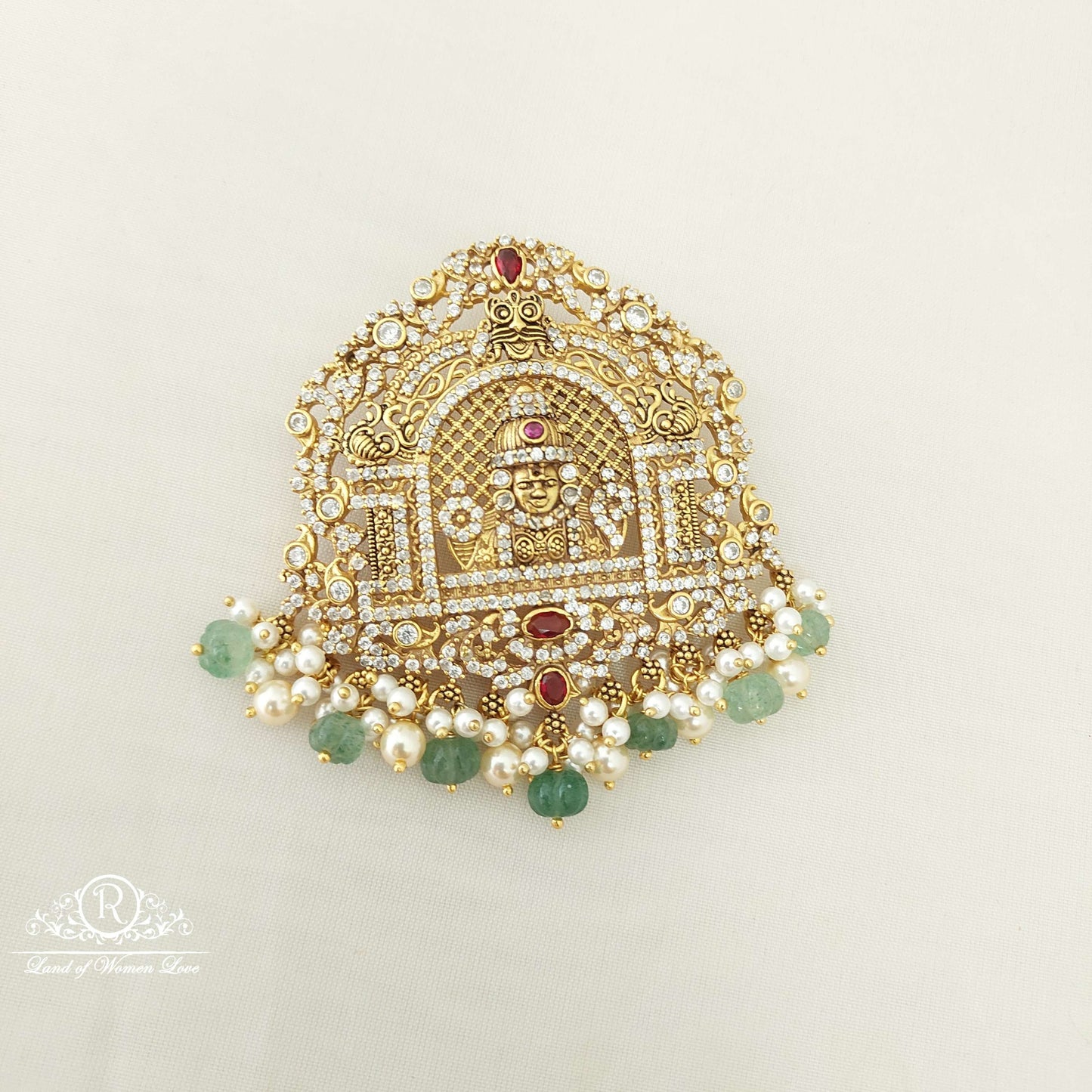 silver god venkateswara swamy locket-sa405 cz 92.5 silver ramala jewelry / ramala collections