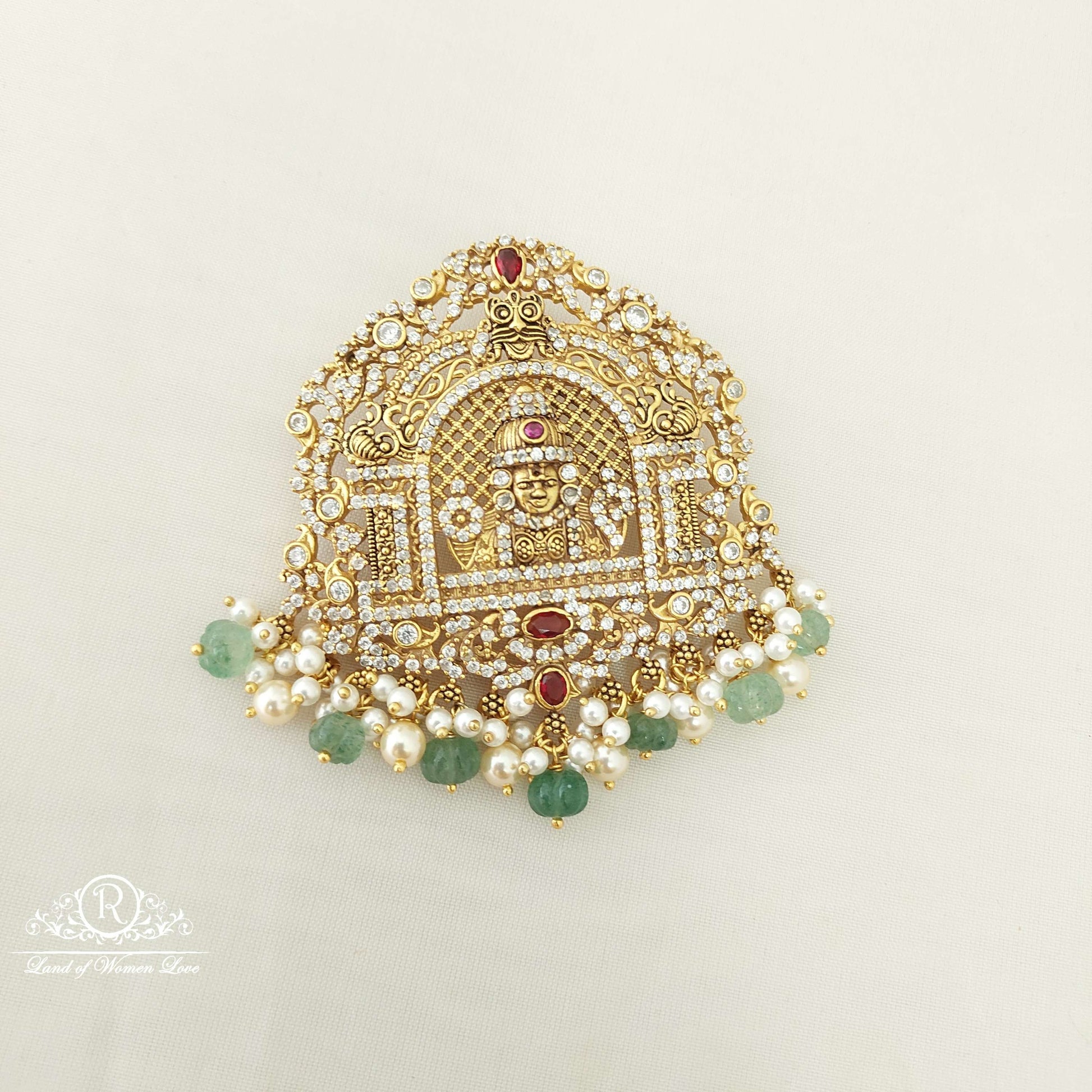 silver god venkateswara swamy locket-sa405 cz 92.5 silver ramala jewelry / ramala collections