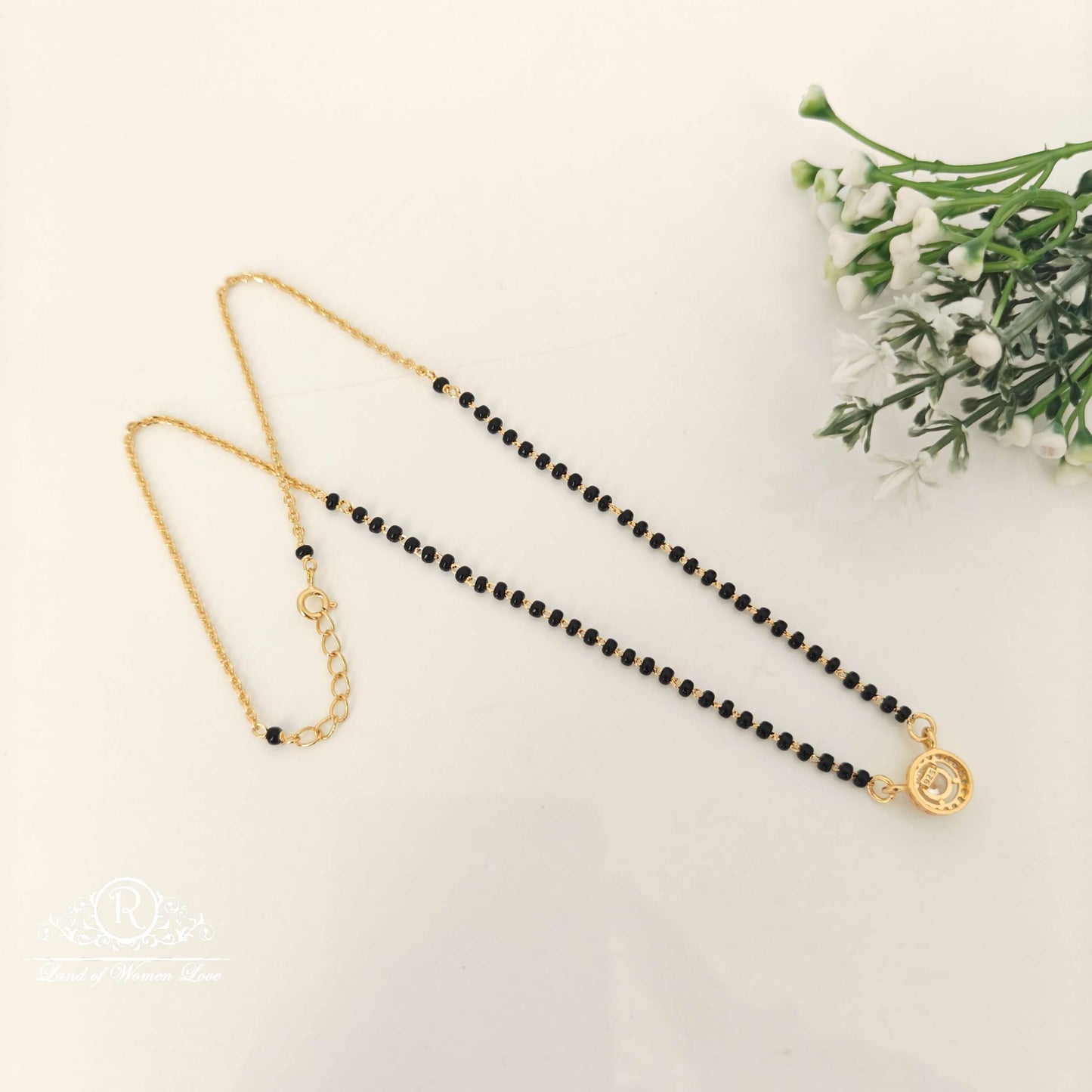 Silver Black Beads-RCG278