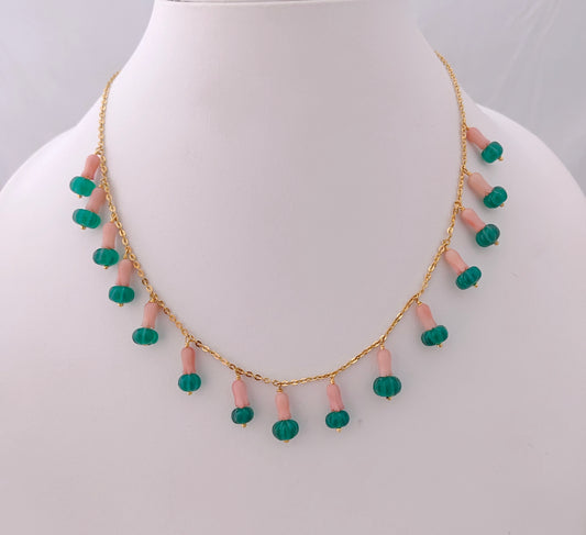 Silver gold polish chain design -RCD223