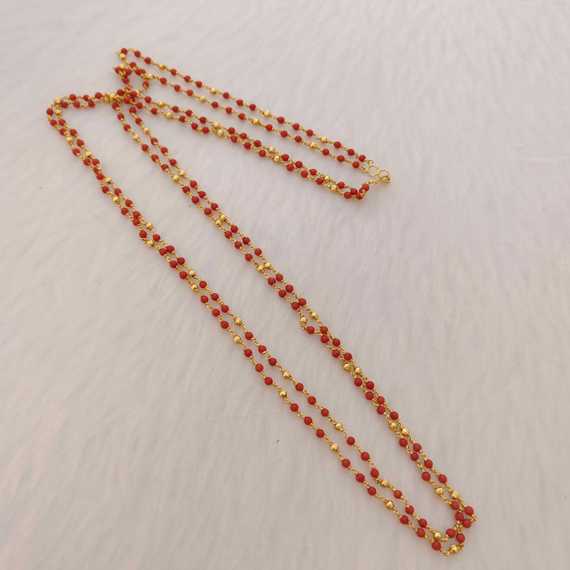 chain silver coral chain-rck172 coral 92.5 silver ramala jewelry / ramala collections
