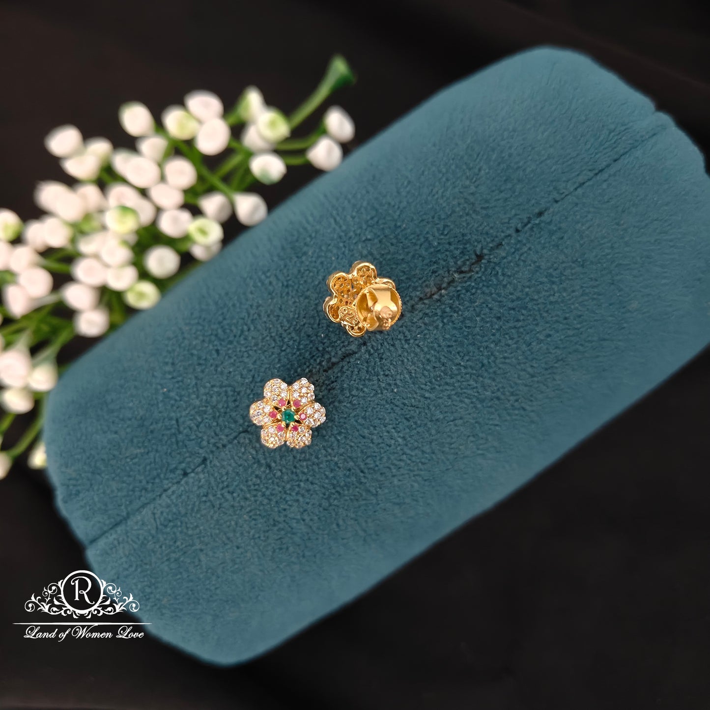 Silver cute and beautiful Earrings -RCBG088