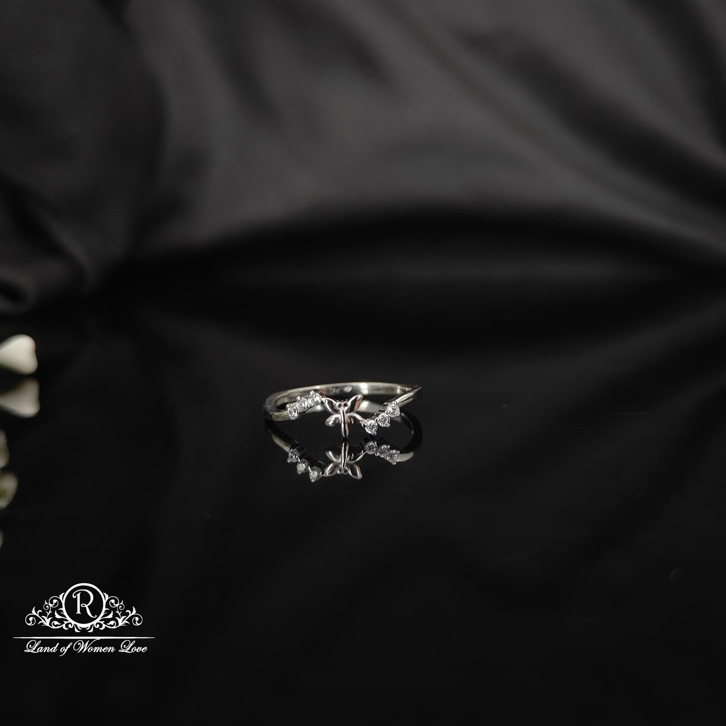 ring silver rodhium polish finger ring-rcra54 92.5 silver ramala jewelry / ramala collections