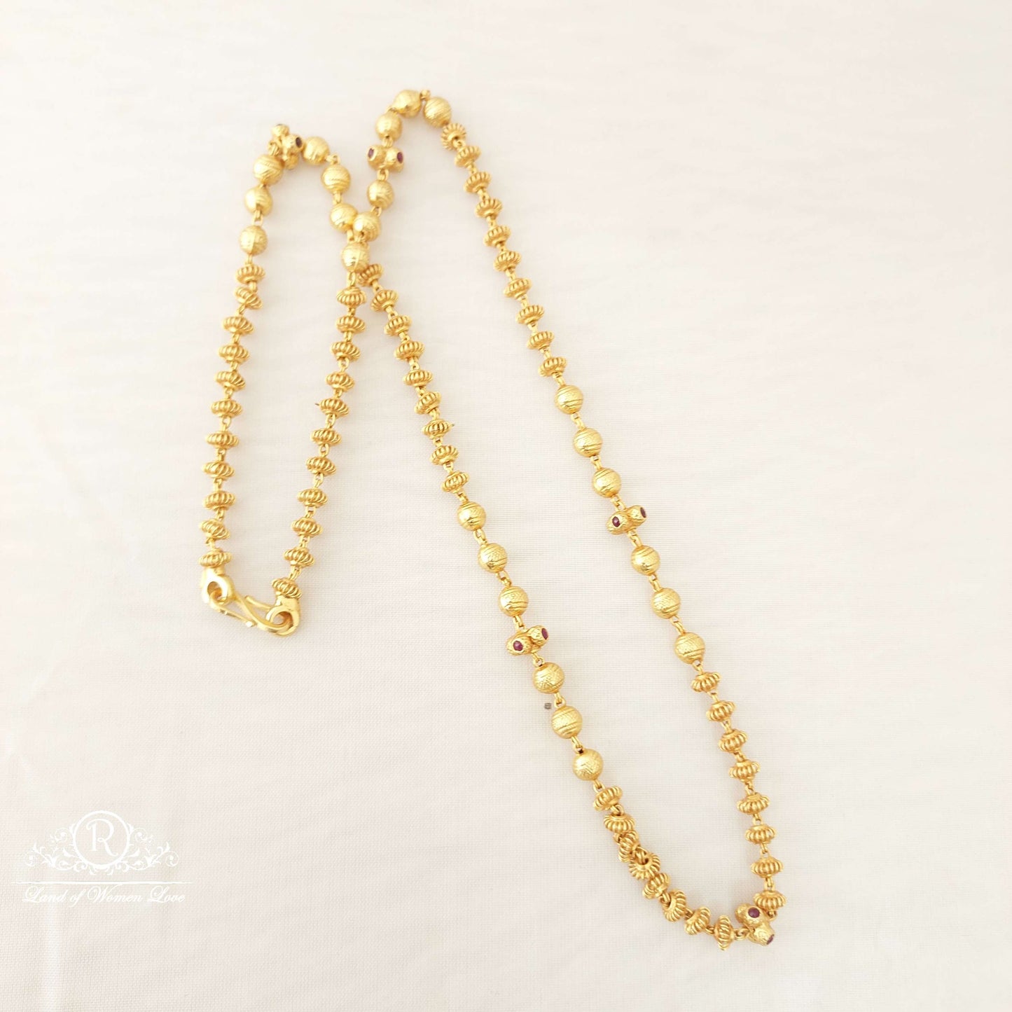 Silver Gold balls Chain-SA470