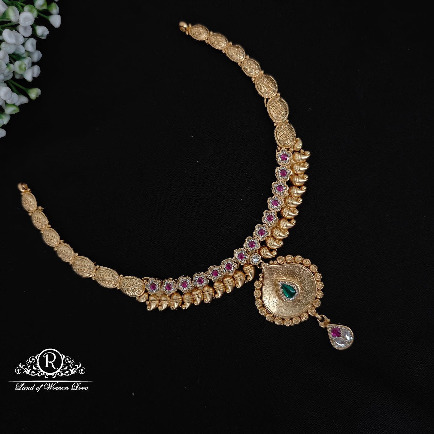 necklace silver simple and cute necklace -rc06m417 92.5 silver ramala jewelry / ramala collections