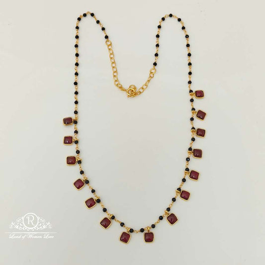 silver black beads design-rcjr670 92.5 silver ramala jewelry / ramala collections